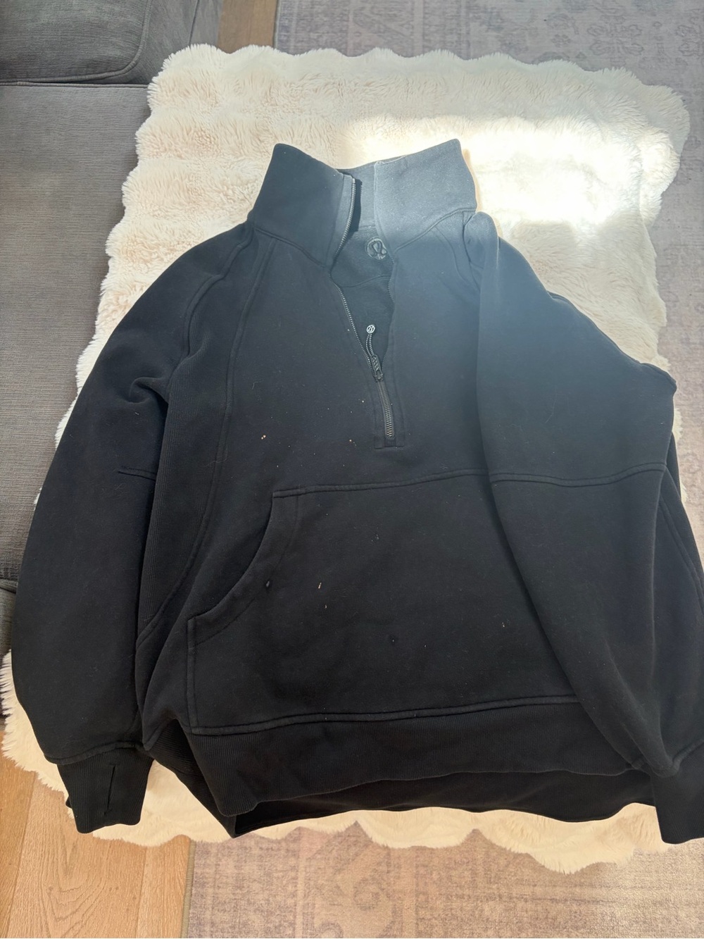 lululemon athletica scuba oversized funnel neck half zip